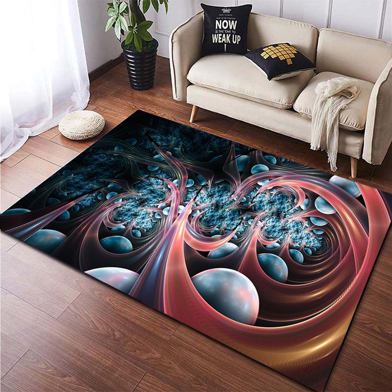 Colorful Magical Fantasy Abstract Art Printed Carpet for Living RoomHome Decoration Mats Boho Rugs Dropshipping Outdoor Rugs