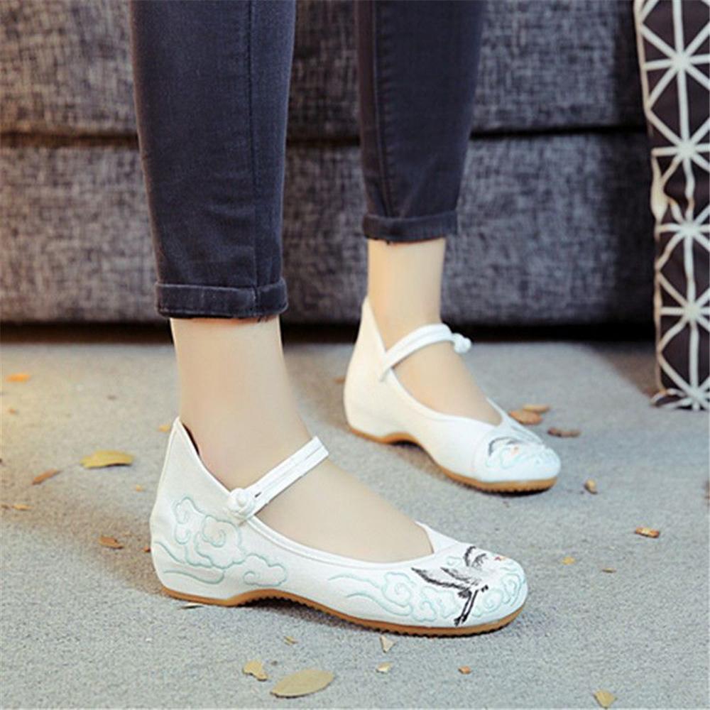 sapatos femininas women fashion plus size high quality spring & summer buckle strap canvas shoes dance shoes ab649