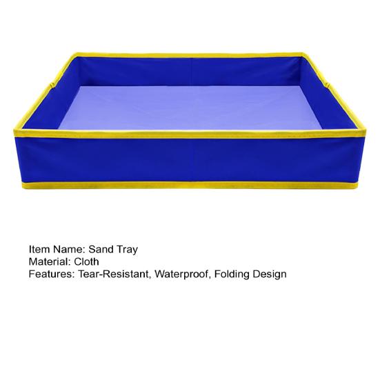 Folding Cloth Sand Tray Tear-Resistant Waterproof Portable Kids Beach Toys Storage Tray