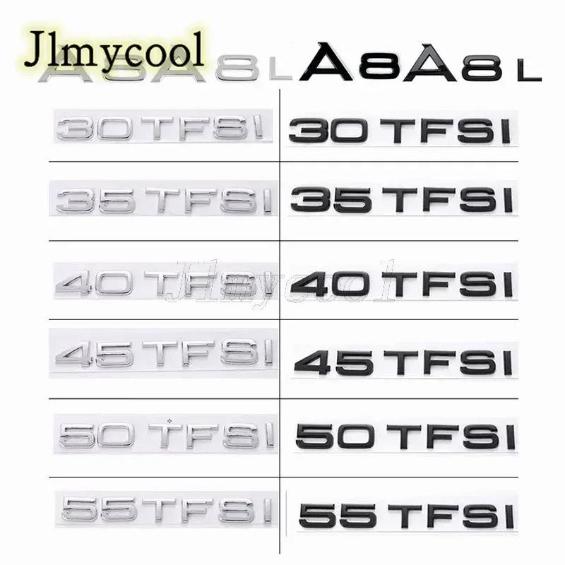 Glossy Black Letters Numbers A8 45TFSI 50TFSI 55TFSI 60TFSI 50TDI W12 Emblem for A8 Car Trunk Fender Nameplate Sticker A8
