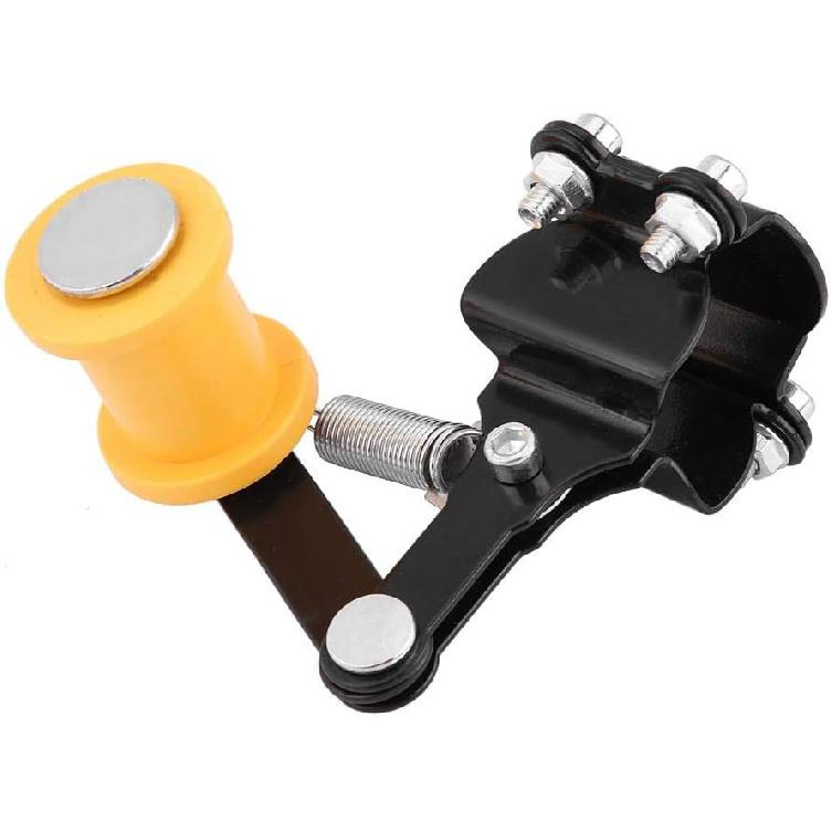 Motorcycle Chain Tensioner, Universal Mini Bike Chain Tensioner Adjuster Chain Tensioner Bolt On Roller Modified Accessories(Black)