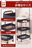 Kitchen Kitchen Cart with Casters Slim Cart for Small Item Water Bottle Refrigerator or Bathroom Slim Cart with Narrow Condiment Rack, [All-Alloy