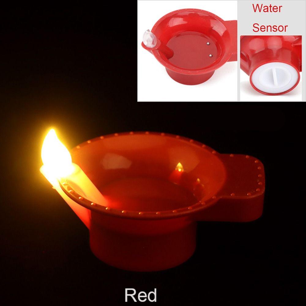 12Pcs Diwali Diya LED Light Floating on Water India Oil Lamp  Deepavali Festival Decoration