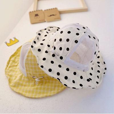 Kinder Sonnenhut Sommer Mesh Sonnenschutz Baby Niedlicher Fischerhut mit breiter Krempe Strand Sonnenschutzhut