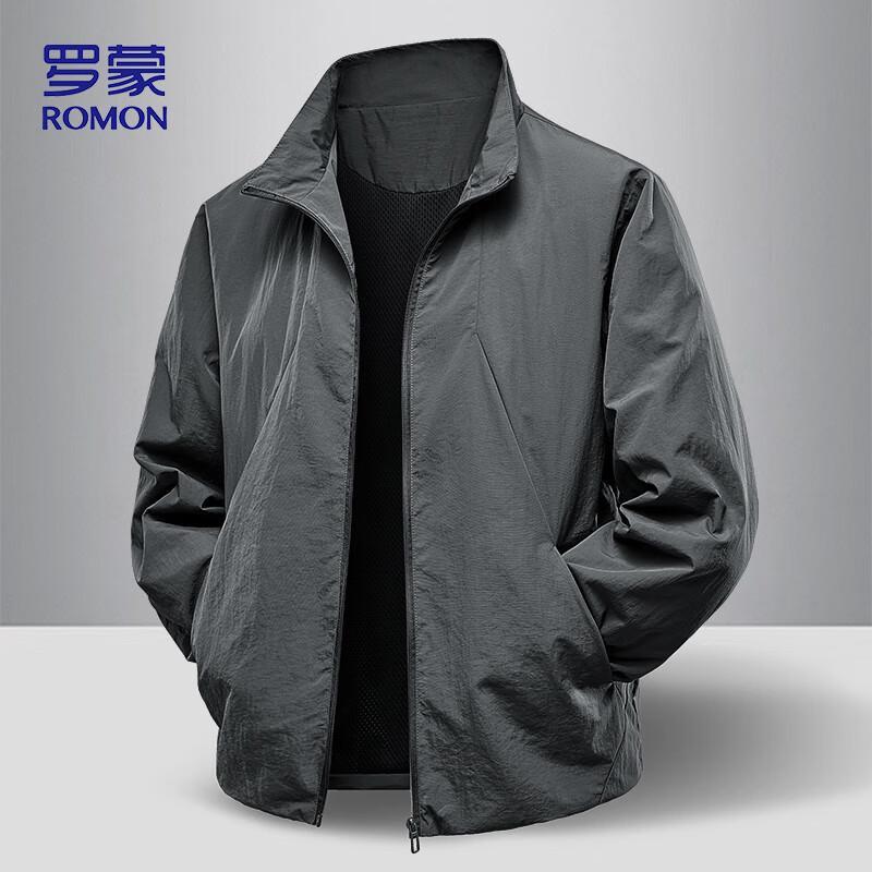 

Romon Men s Fall Business Casual Stand-Collar Jacket 3XL