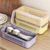 Boîte de séchage pour baguettes étanche à la poussière, couche unique avec couvercle transparent, panier égouttoir à baguettes, qualité alimentaire, ventilé