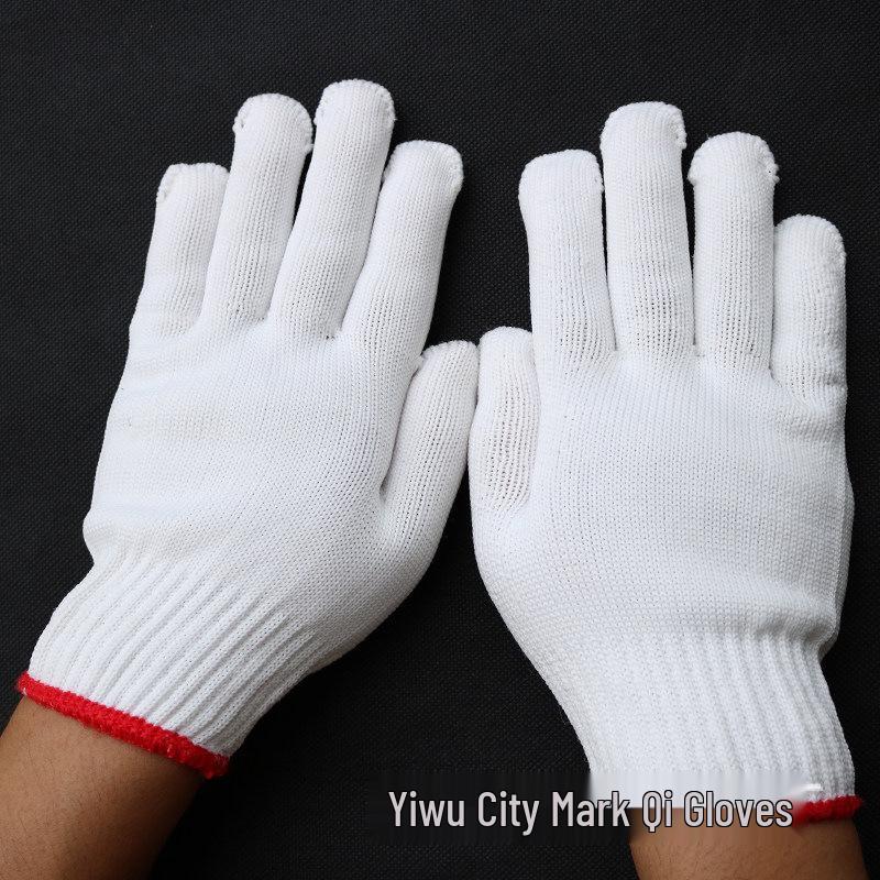 Durable Anti-Slip Nylon Work Gloves for Industrial and Construction Use