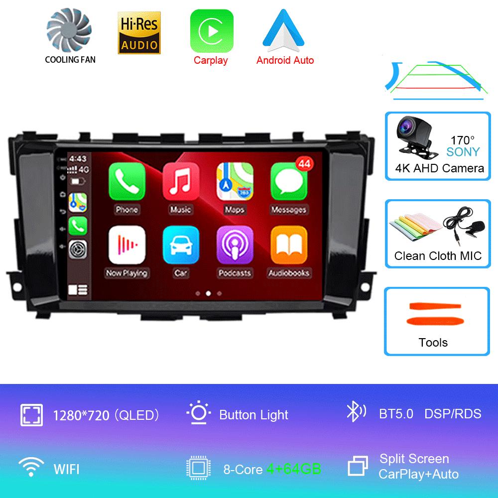 For Nissan Teana 3 Altima 5 L33 2013 - 2020 Video Player Navigation GPS Car Radio Multimedia Android 14 WIFI Touch Screen 9 10"