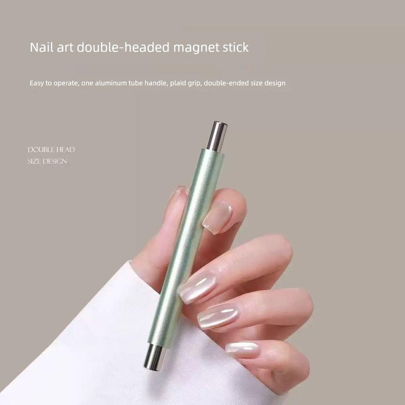 Nail Salon Special Cat-Eye Magnet Strip Strong Magnetic Stick French Cylindrical Magnet Super Strong Magnetic Strip Upgraded Version Green Double-Ended Strong Magnet Rod