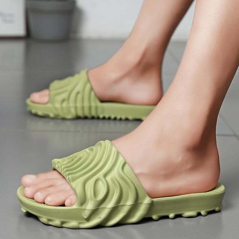 Modne Duże Rozmiary 46 Męskie Kapcie Masujące Dla Par Domowe Buty Łazienkowe Antypoślizgowe Męskie Luksusowe Klapki Letnie Buty Plażowe Miękkie