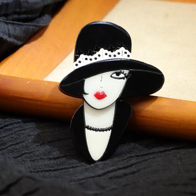 Elegante Spilla da Cappello in Acrilico Acetato - Elegante Spilla Corsage da Donna
