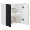 Kitchen Wall Cabinet "Lucca" Black Glued Wood