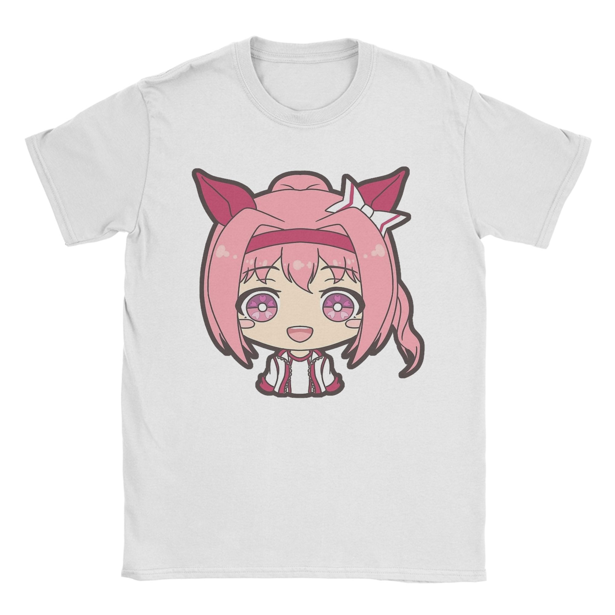 

Uma Musume Haru Urara Carrot T-Shirt Men s Cotton Tops Shirts Ullzang Round Neck Short Sleeve 4XL