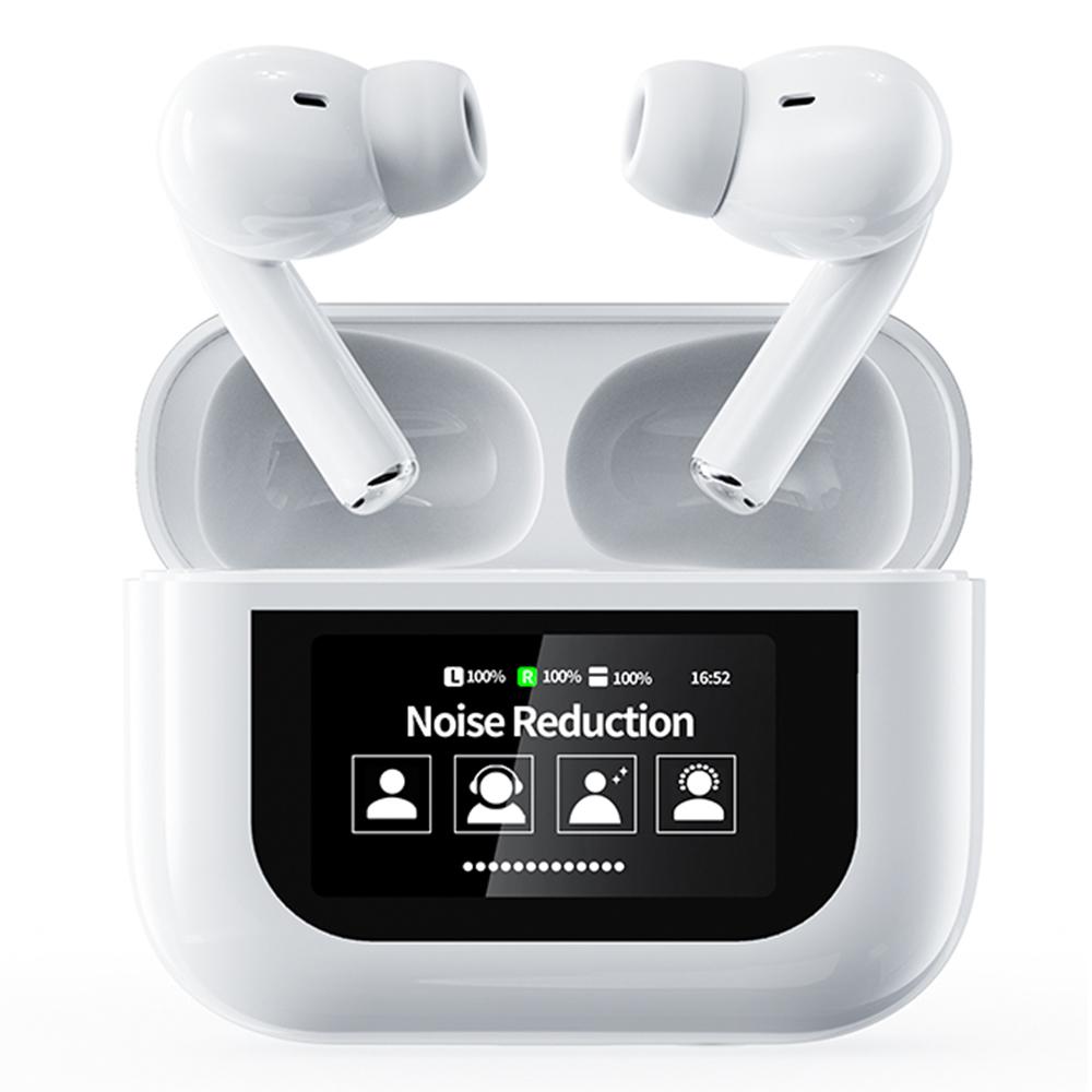 

YW07 Bluetooth-compatible In-Ear Headset Wireless Earphone with Touch Screen Charging Bin White