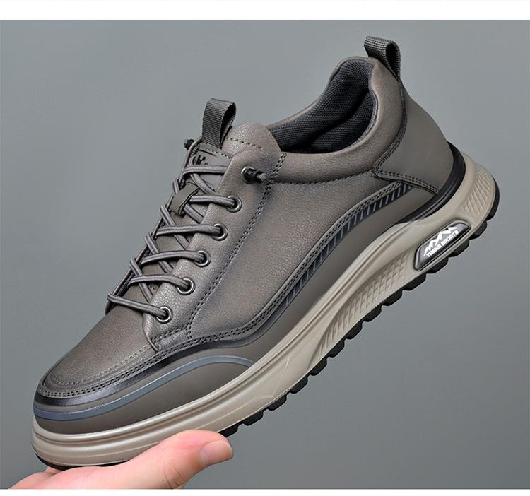 2026 New Men's Leather Casual Shoes Four Seasons Fashion Lightweight Business Shoes Men's Soft Sole Plus Size Men's Shoes 39-44