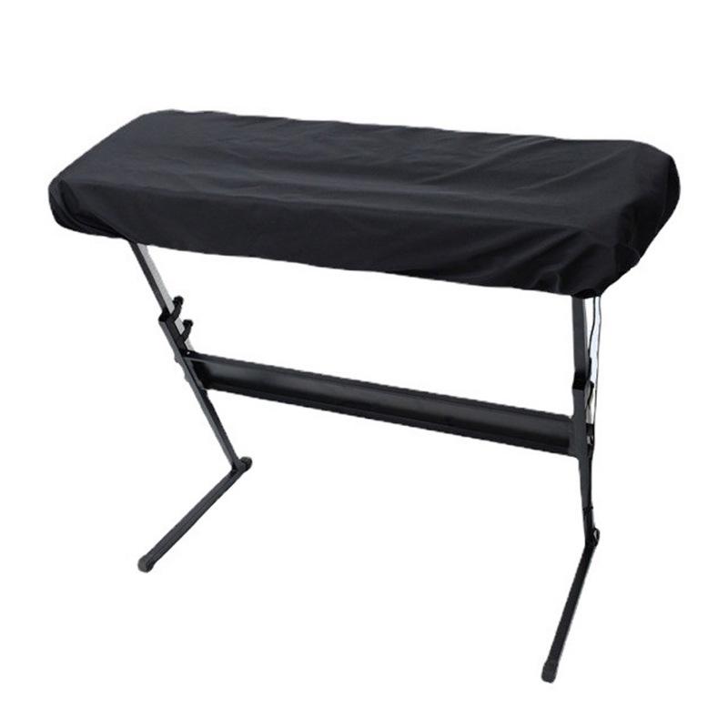 Oxford Cloth Silver Coated 88-Key Electric Piano Keyboard Stand Cover with Drawstring.