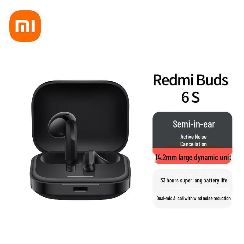 

Redmi Buds 6 Semi-in-ear ANC Wireless Earbuds