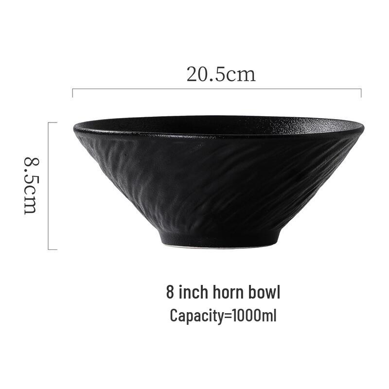 

Zhi Shi Japanese Rock Ceramic Soup Bowl Set