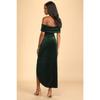 Velvet Dress with Elegant Temperament  One Shoulder Slit Dress