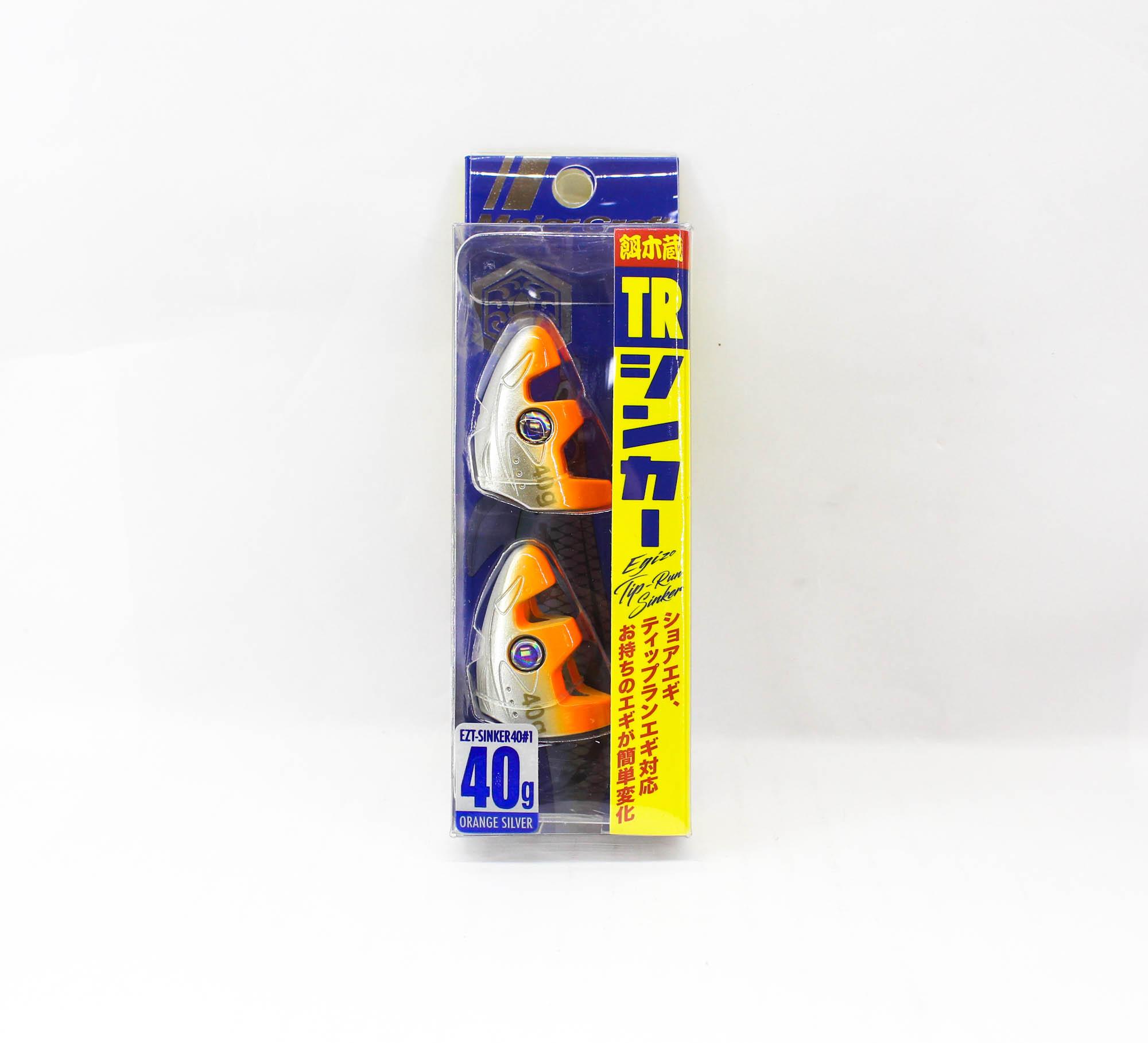 

Major Craft EZT Sinker40 Squid Jig 40 grams Orange Silver (8829)