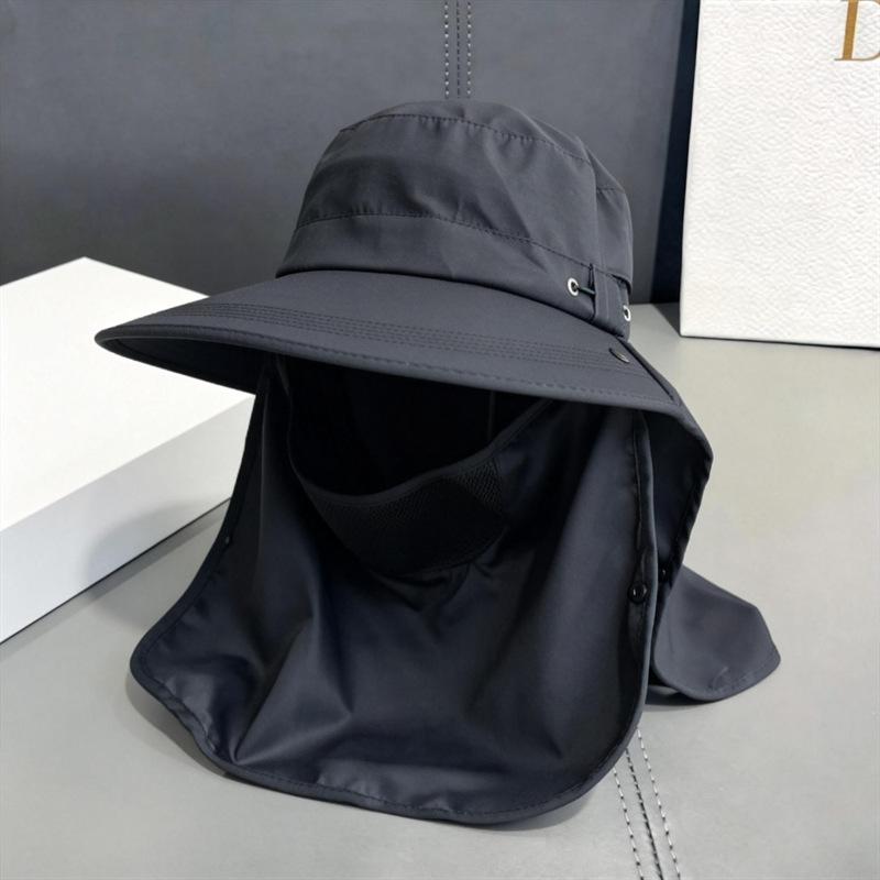 Sunscreen hat women's summer removable UV protection outdoor fishing shading neck mask mountaineering fisherman hat