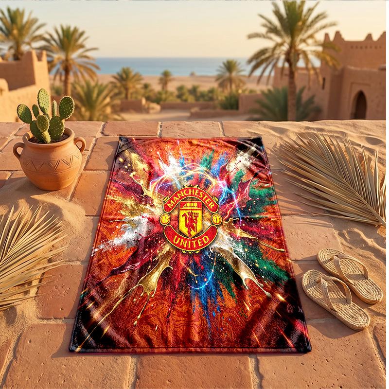Manchester United Print Microfiber Beach Towel Quick Dry Absorbent Large Towel For Beach Swimming Travel