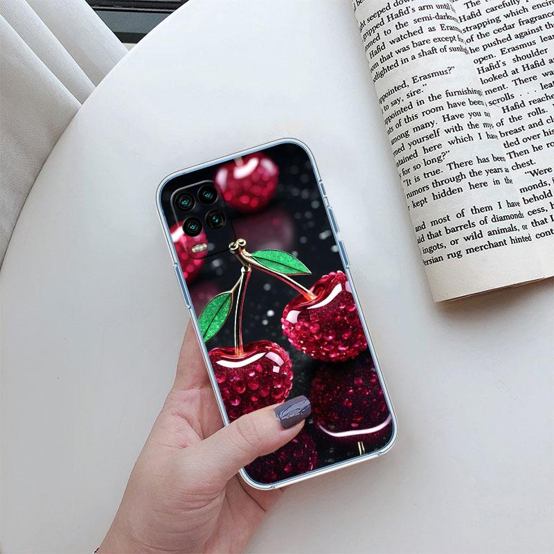 Kirsch-Sommerfrucht Transparente Handyhülle für Motorola Moto Edge Plus G200 G23 E13 E15 E20 E30 G62 G71 G72 G75 G24 G15 Power