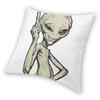 Paul The Alien Square Pillowcase Polyester Linen Velvet Pattern Zip Decorative Pillow Case Sofa Cushion Cover