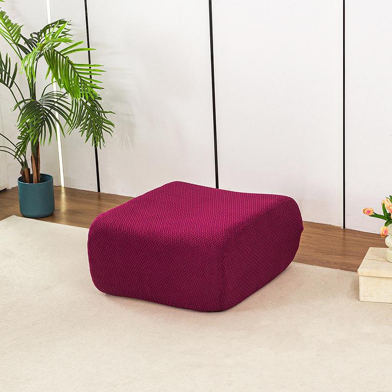 Stretch Fireside Chair Cover Soft Armless Floor Sofa Couch Cover Removable Fireside Chair Cover for Living Room Bedroom