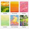 LIGHTWISH Professional Oil Pastels - 100 Colors + 4 White Sticks (104 Sticks Total) - Vivid Colors, Lightfast, Blending-Focused, Creamy Soft Texture,