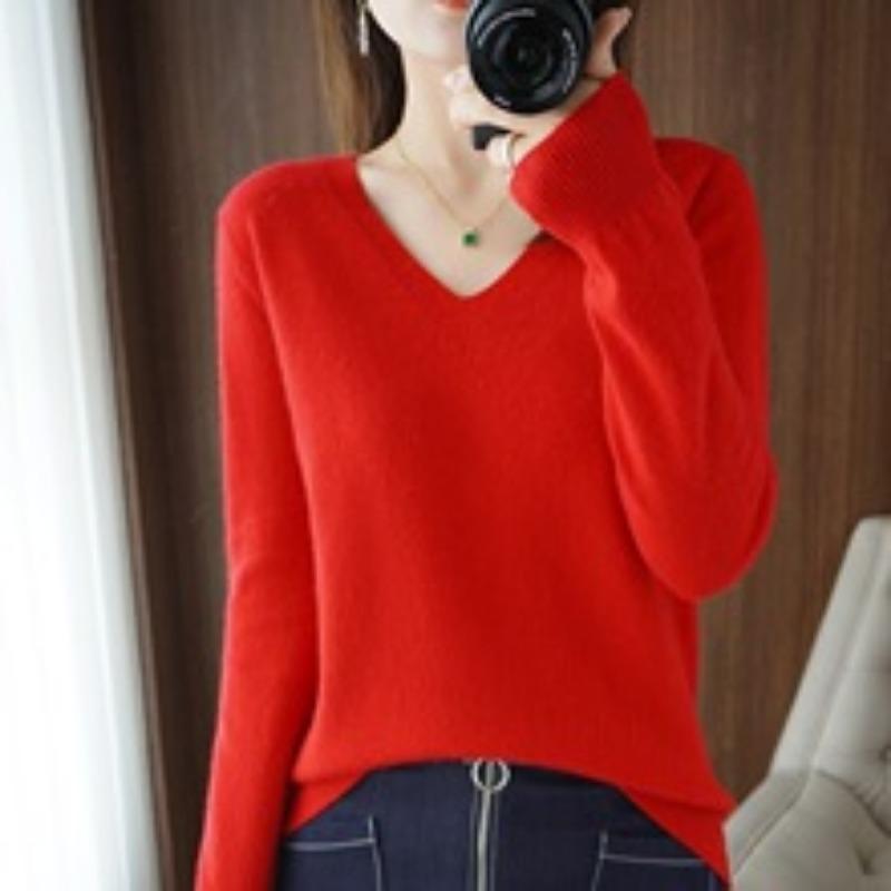 Women S Loose Fit Half Turtleneck Pullover Sweater With Rhinestones
