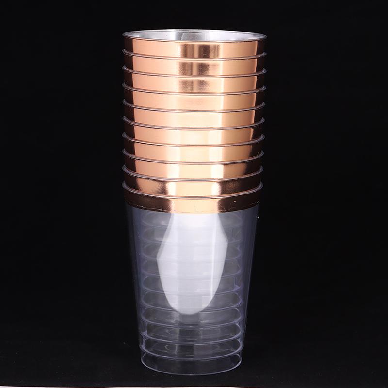 10Pcs 300Ml Phnom Penh Cup Hard Plastic Water Cup 10 Oz Plastic Wine Cups