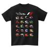 Men's T-Shirt Racing Car Printed Cotton Casual O-Neck Short Sleeve Men's Women's Streetwear Hip Hop Tee Oversize F1 Car Top Tee