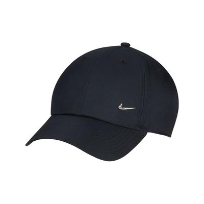 Nike Logo Color Sólido Decoración Poliéster Gorra de Béisbol Gorras Unisex Negras FB5372-010