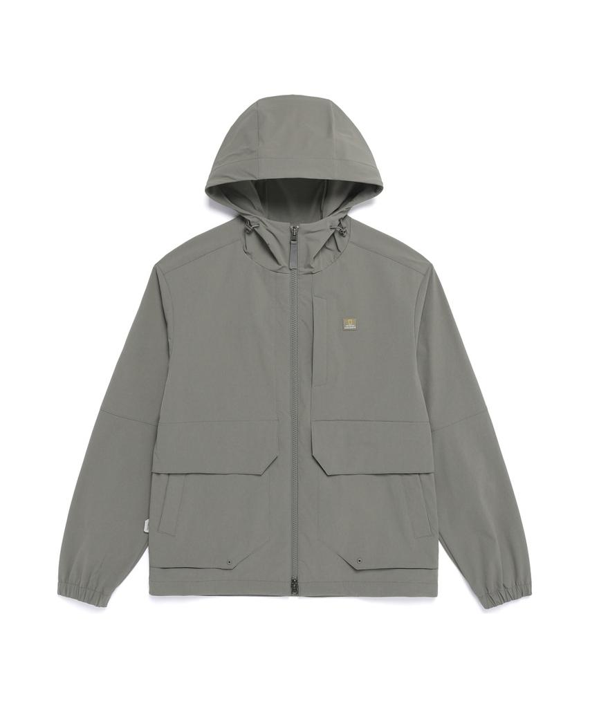 Nationalgeographic N261Uft990 Rio Stretch Semi-Overfit Hoodie Full Zip G/Khaki