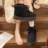 Women's Winter New Height Increasing Lace Up Cotton Boots Thick Warm Simple Comfortable Height Increasing Women's Boots