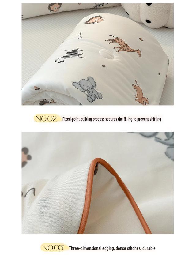 Leichte Baumwoll-Kinderbettdecke - Maschinenwaschbare Sommerdecke