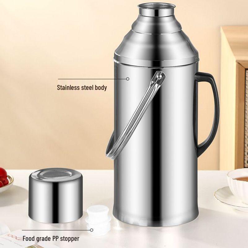 Large Capacity Double-Layer Stainless Steel Insulated Hot Water Bottle