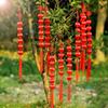 Mercerization Lantern String Tassels Decorative Ball String Red Lantern Hangings  Chinese New Year