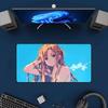 Anime Swword Art Oonline Asuna Mauspads Mousepad Großes Gaming-Mauspad LockEdge Verdickt Computer Tastatur Tisch Schreibtischmatte
