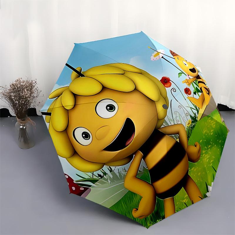 Bee Garden Automatic Opening and Closing, 8 Rib Structure Portable Umbrella, Suitable for Men and Women In All Seasons Perfect Gift for Hol