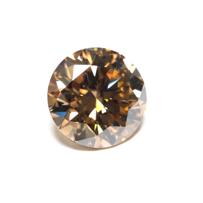 Růžový kulatý moissanitový diamant pěstovaný v laboratoři pro výrobu šperků DIY Materiály s tovární cenou