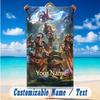 Beach Towel Custom Name Text, Quick Dry Large Towel For Beach HomeLeague of Legends