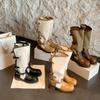 Women Follow the Trend, Autumn and Winter Locomotive Boots Wear Long Boots, Medium Belt Buckle, Two Color Matching Knight Boots, Round Head