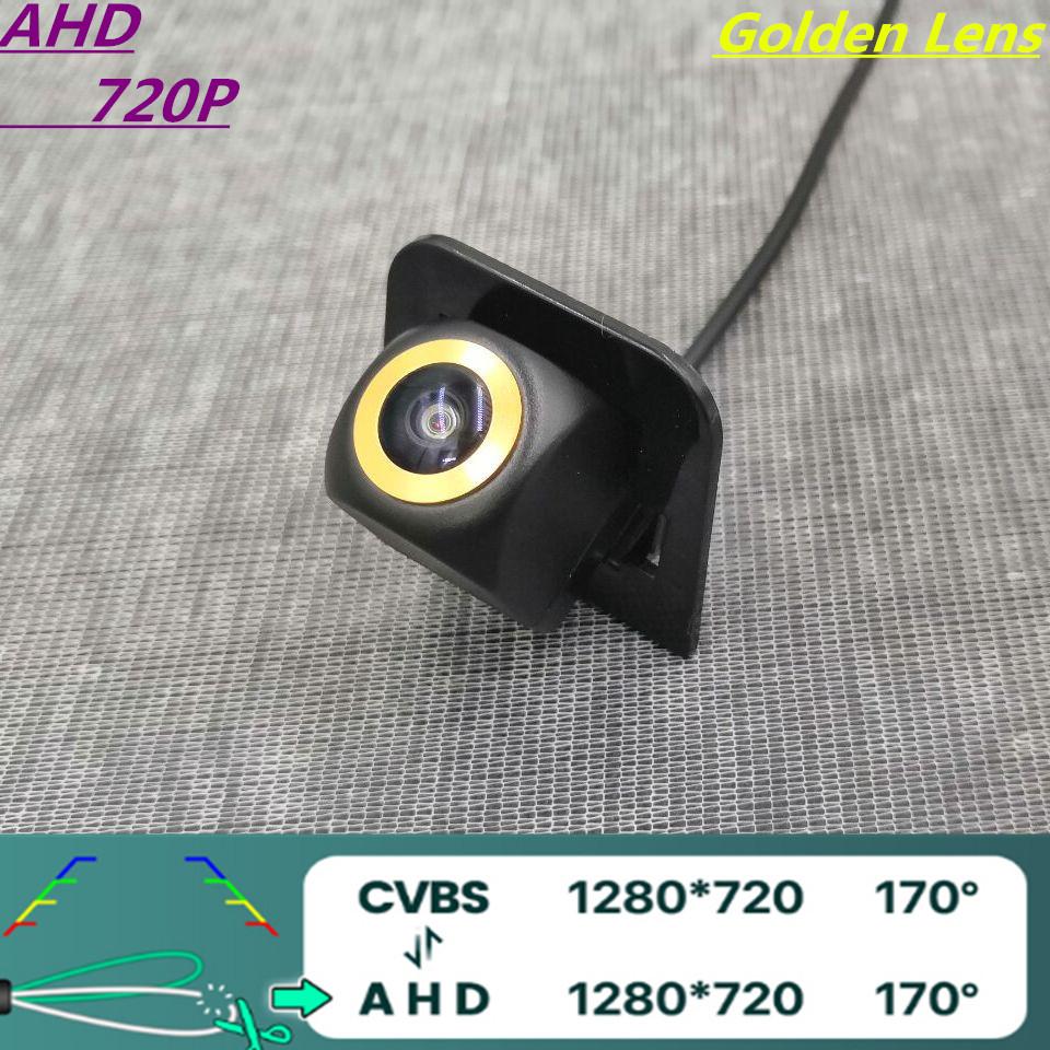 AHD 720P/1080P Golden Lens Car Rear View Camera For Toyota Prius/Prius Alpha 2009 - 2015 Reverse Vehicle Monitor AHD 720P CVBS 720P