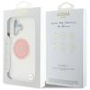 Guess IML Metal Colored Circle Classic Logo MagSafe case for iPhone 16 pink