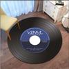 Record music CD pattern printing carpet retro round mat living room bedroom decorative mat non-slip porch mat tapete redondo