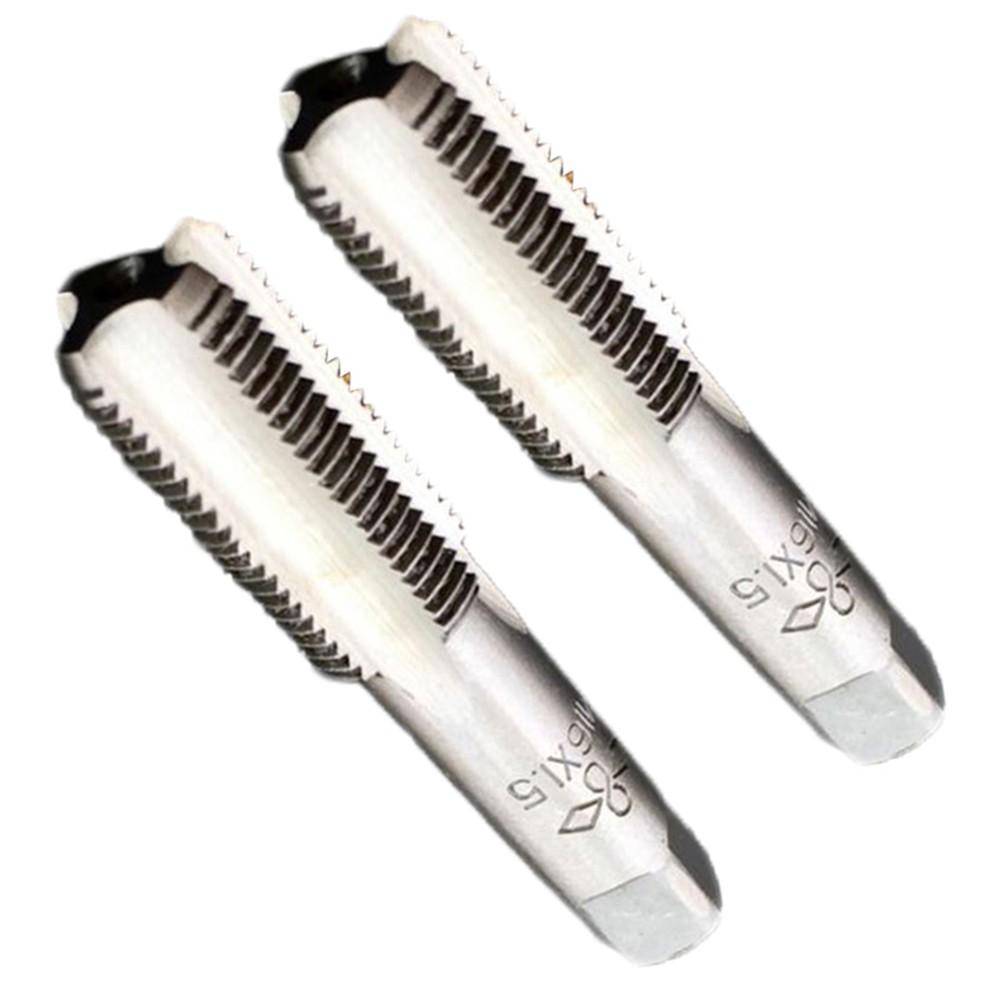 2pcs HSS 16mmx1.5 Metric Taper & Plug Tap Right Hand Thread M16x1.5mm Pitch