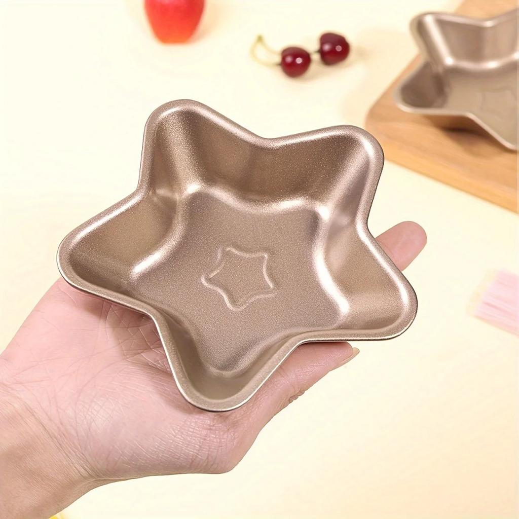 Non Stick Carbon Steel Cake Mold Heart Shaped Cake Baking Tray Star Cake Baking Tray Kitchen Baking Tools for Muffin Cakes Bread