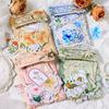 100 Pcs Vintage Scrapbooking Paper Collage Paper Self-Adhesive Stickers for Scrapbooking Journal DIY Decoration Scrapbook Paper